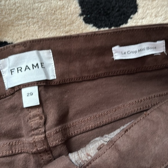 Frame Denim le crop mini boot brown jeans 29 - Picture 2 of 3